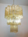 Elegant Yellow Murano Glass Tube Chandelier-DWHOME