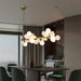 Eli Glass Globes Linear Chandelier For Dining Room - DWHOME