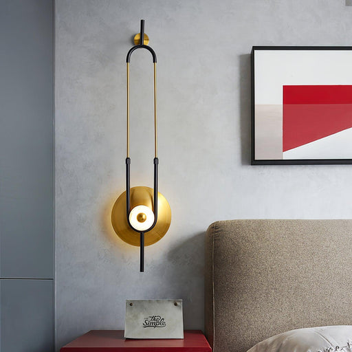 Ellipse Ring Marble Wall Light-DWHOME