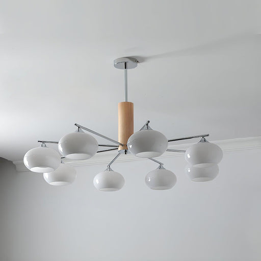 Elliptical Persimmon Chandelier-DWHOME