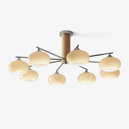 Elliptical Persimmon Chandelier-DWHOME