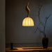 Elowen Twisted Wood Pendant Light-DWHOME