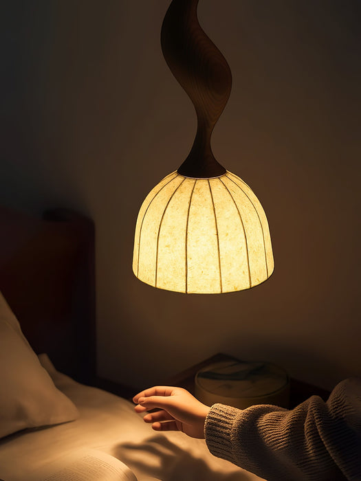 Elowen Twisted Wood Pendant Light-DWHOME