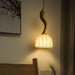 Elowen Twisted Wood Pendant Light-DWHOME