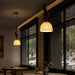 Elowen Twisted Wood Pendant Light-DWHOME