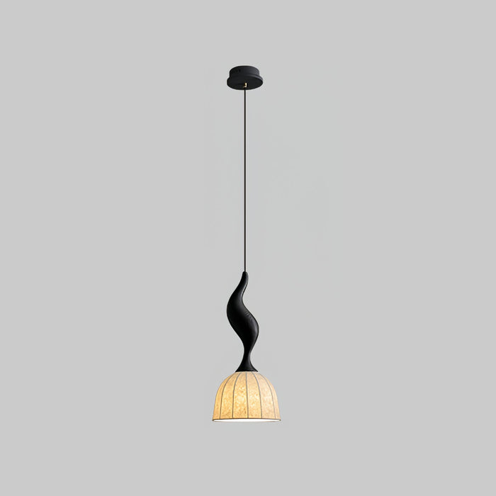 Elowen Twisted Wood Pendant Light-DWHOME