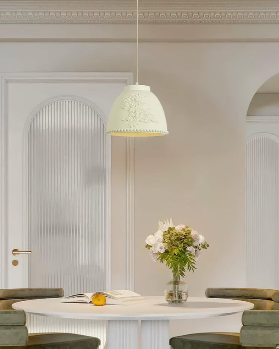 Embossed Flora Pendant Lamp-DWHOME