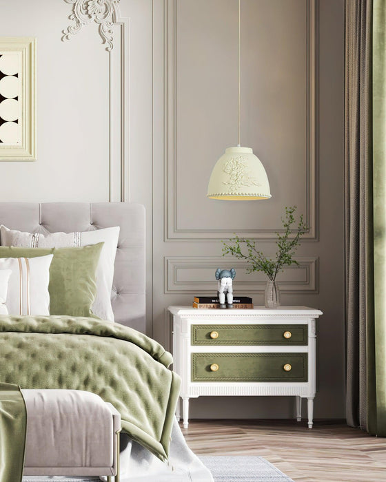Embossed Flora Pendant Lamp-DWHOME