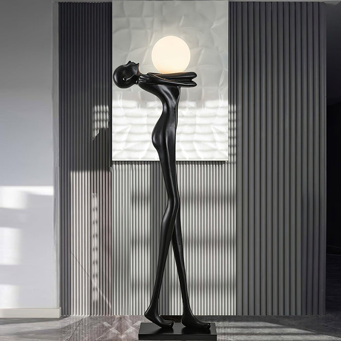 Embrace Ball Sculpture Floor Lamp - DWHOME