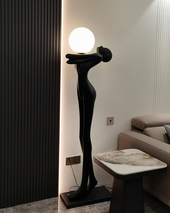 Embrace Ball Sculpture Floor Lamp - DWHOME