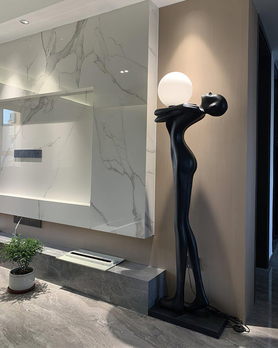 Embrace Ball Sculpture Floor Lamp - DWHOME