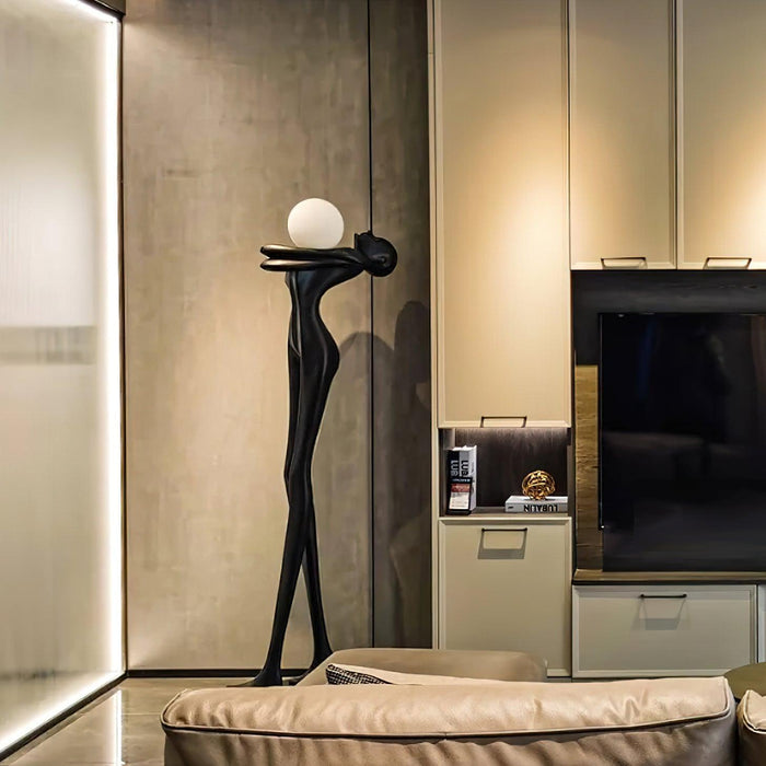 Embrace Ball Sculpture Floor Lamp - DWHOME