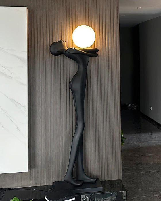 Embrace Ball Sculpture Floor Lamp - DWHOME