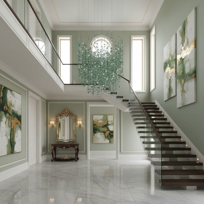 Emerald Rainfall Crystal Customize Chandelier - Vakkerlight