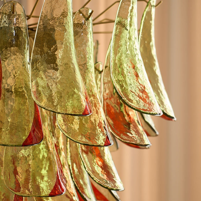 Emerald Flame Murano Glass Chandelier-DWHOME