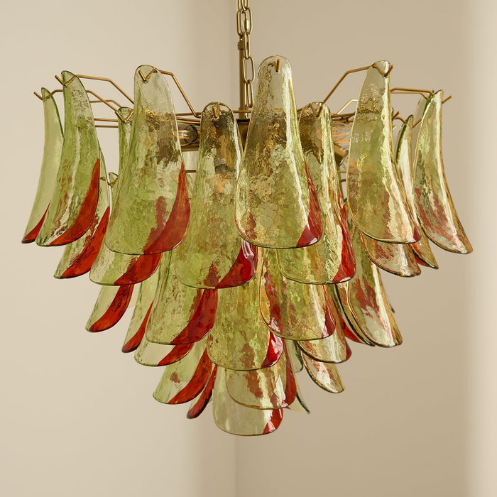Emerald Flame Murano Glass Chandelier-DWHOME