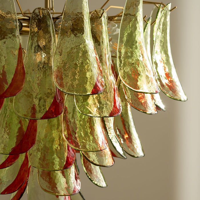 Emerald Flame Murano Glass Chandelier-DWHOME