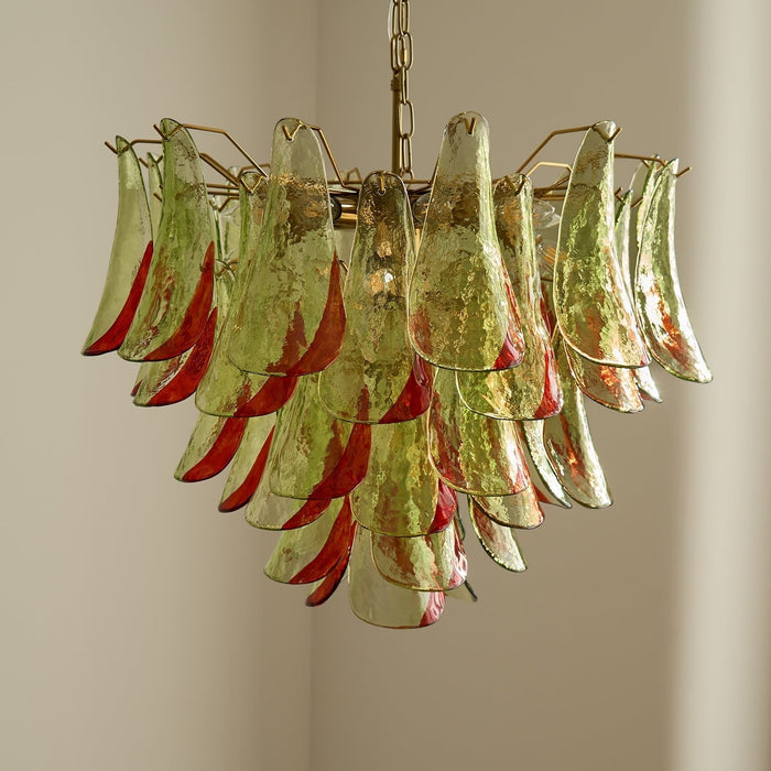Emerald Flame Murano Glass Chandelier-DWHOME