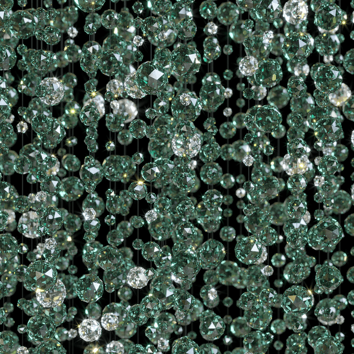 Emerald Rainfall Crystal Customize Chandelier - Vakkerlight