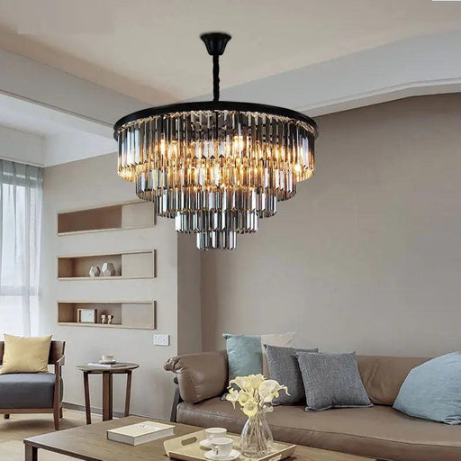 Emma Rustic Crystal Chandelier-DWHOME
