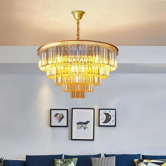Emma Rustic Crystal Chandelier - DWHOME