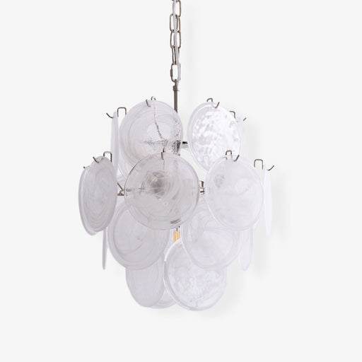 Aqua White Glass Murano Chandelier-DWHOME