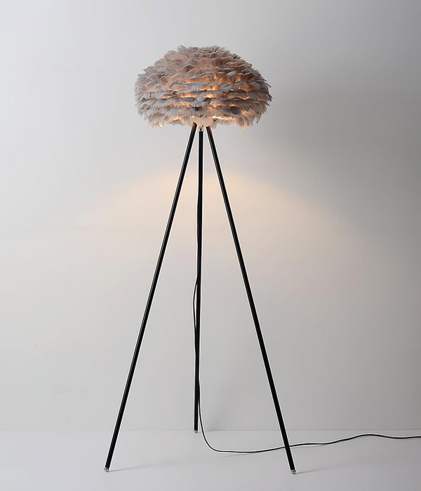 Eos Feather Floor Lamp-DWHOME