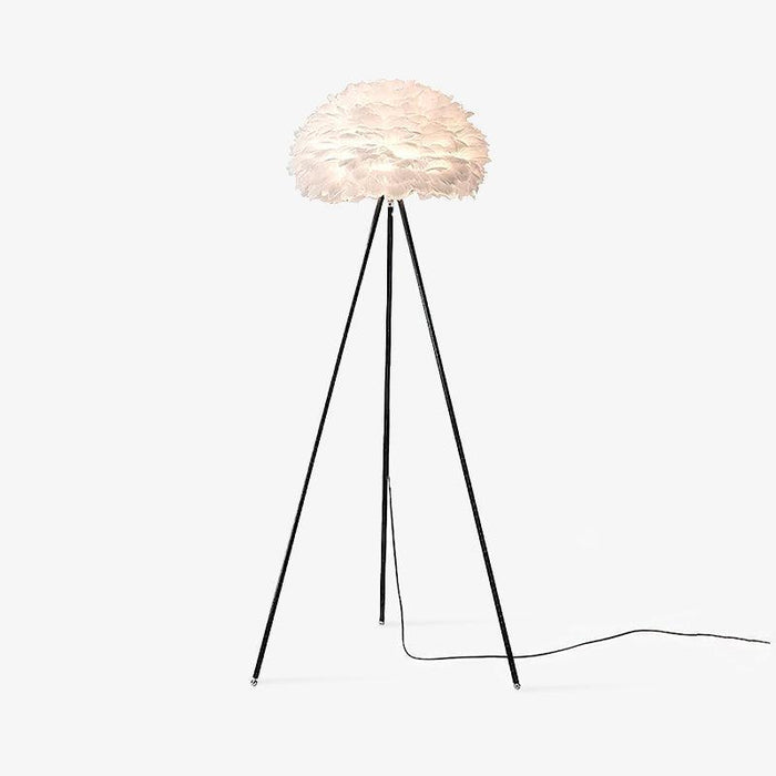 Eos Feather Floor Lamp-DWHOME
