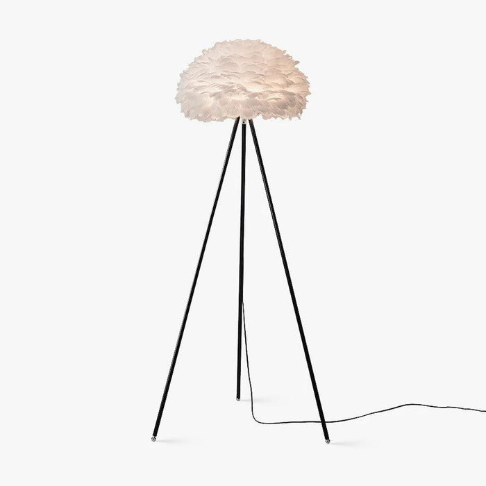 Eos Feather Floor Lamp-DWHOME