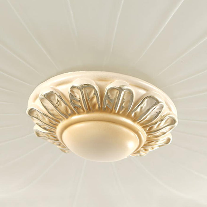 Essentials Flush Ceiling Light-DWHOME