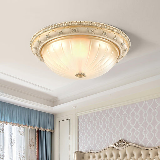 Essentials Flush Ceiling Light-DWHOME