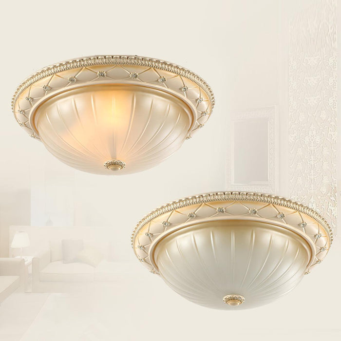 Essentials Flush Ceiling Light-DWHOME