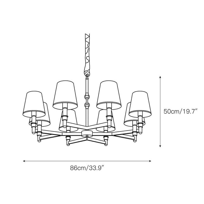 Estense Chandelier-DWHOME