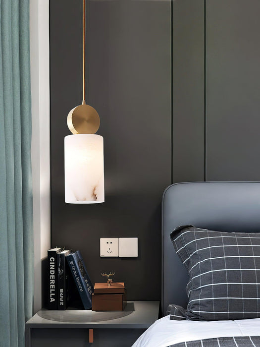 Etruscan Aabaster Pendant Light-DWHOME