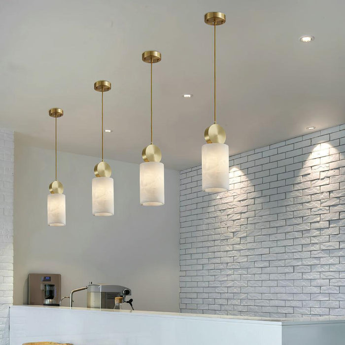 Etruscan Aabaster Pendant Light-DWHOME