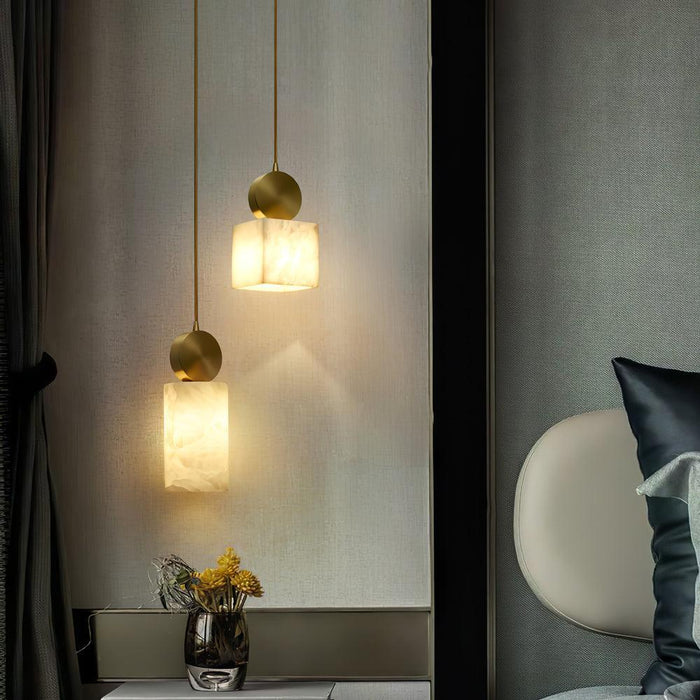 Etruscan Aabaster Pendant Light-DWHOME