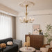 Evaria Crystal Pearl Chandelier-DWHOME