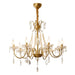 Evaria Crystal Pearl Chandelier-DWHOME