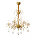 Evaria Crystal Pearl Chandelier-DWHOME