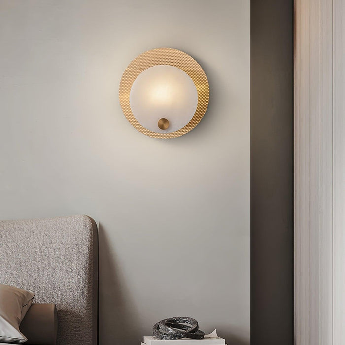 Evelyn Alabaster Wall Sconce-DWHOME