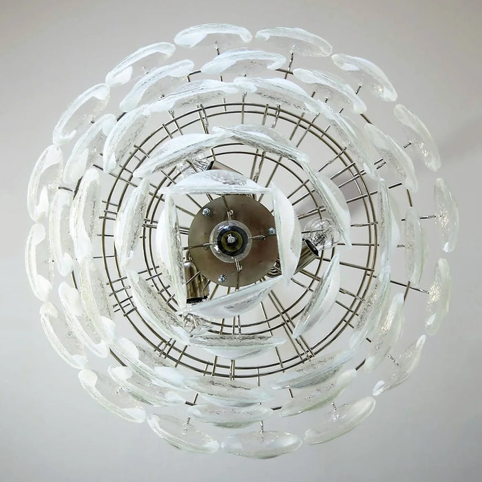Exquisite Murano Transparent Glass Chandelier-DWHOME