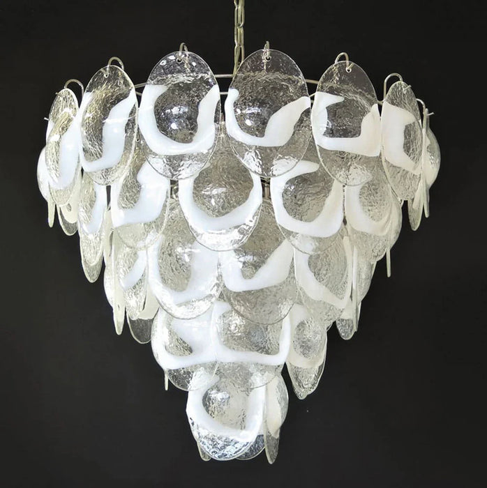 Exquisite Murano Transparent Glass Chandelier-DWHOME