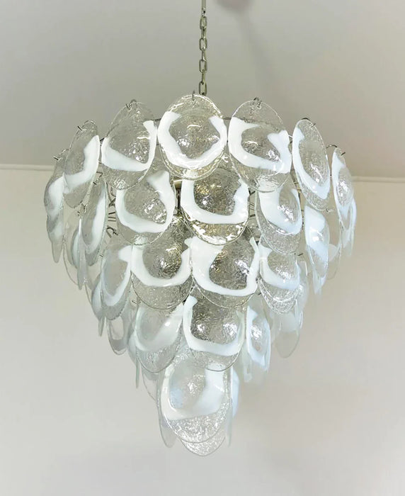 Exquisite Murano Transparent Glass Chandelier-DWHOME