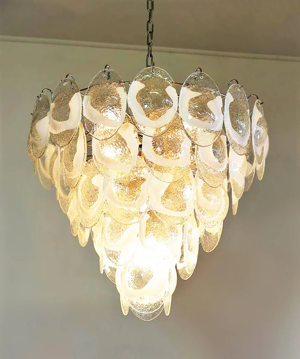 Exquisite Murano Transparent Glass Chandelier-DWHOME