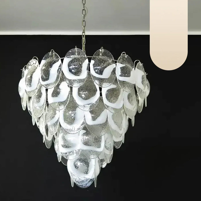 Exquisite Murano Transparent Glass Chandelier-DWHOME