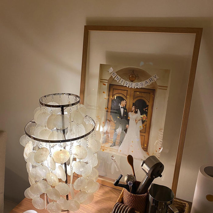 Round Shell Table Lamp - DWHOME