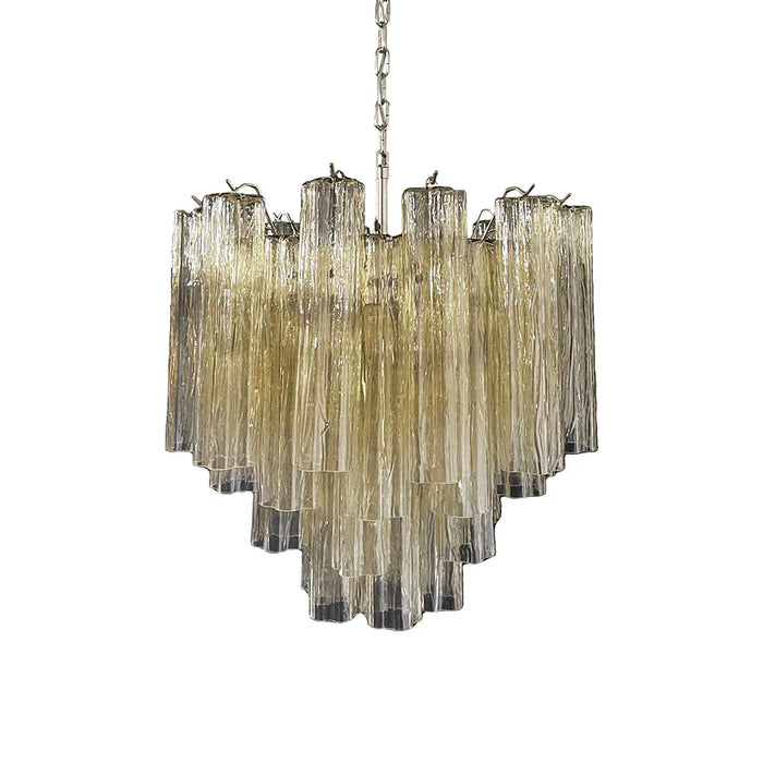 Fantastic Murano Amber Glass Tube Chandelier-DWHOME