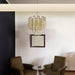 Fantastic Murano Amber Glass Tube Chandelier-DWHOME