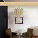 Fantastic Murano Amber Glass Tube Chandelier-DWHOME