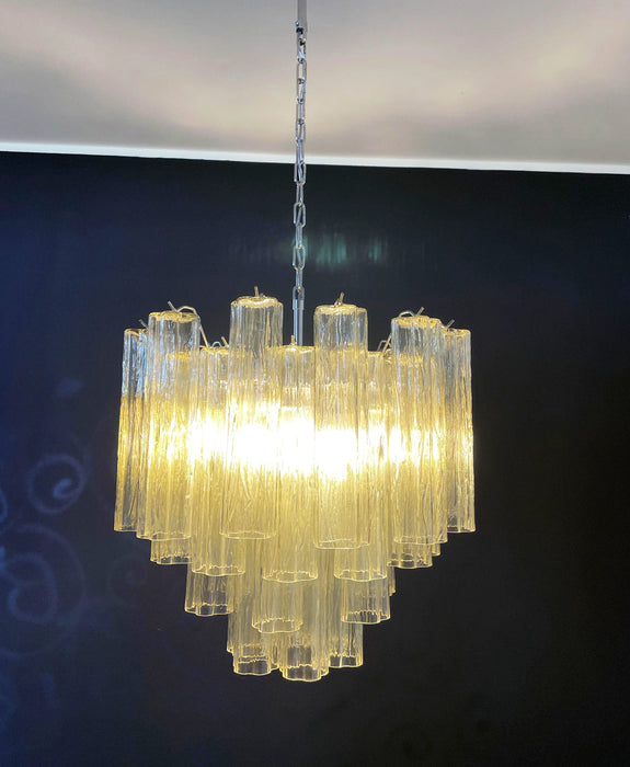 Fantastic Murano Amber Glass Tube Chandelier-DWHOME